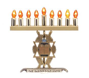 Electric Menorah With Tablet Design